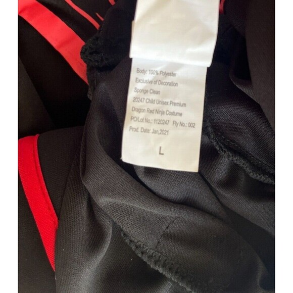 Spooktacular Creations Red Dragon Child's Ninja Halloween Costume, Large - Picture 7 of 7